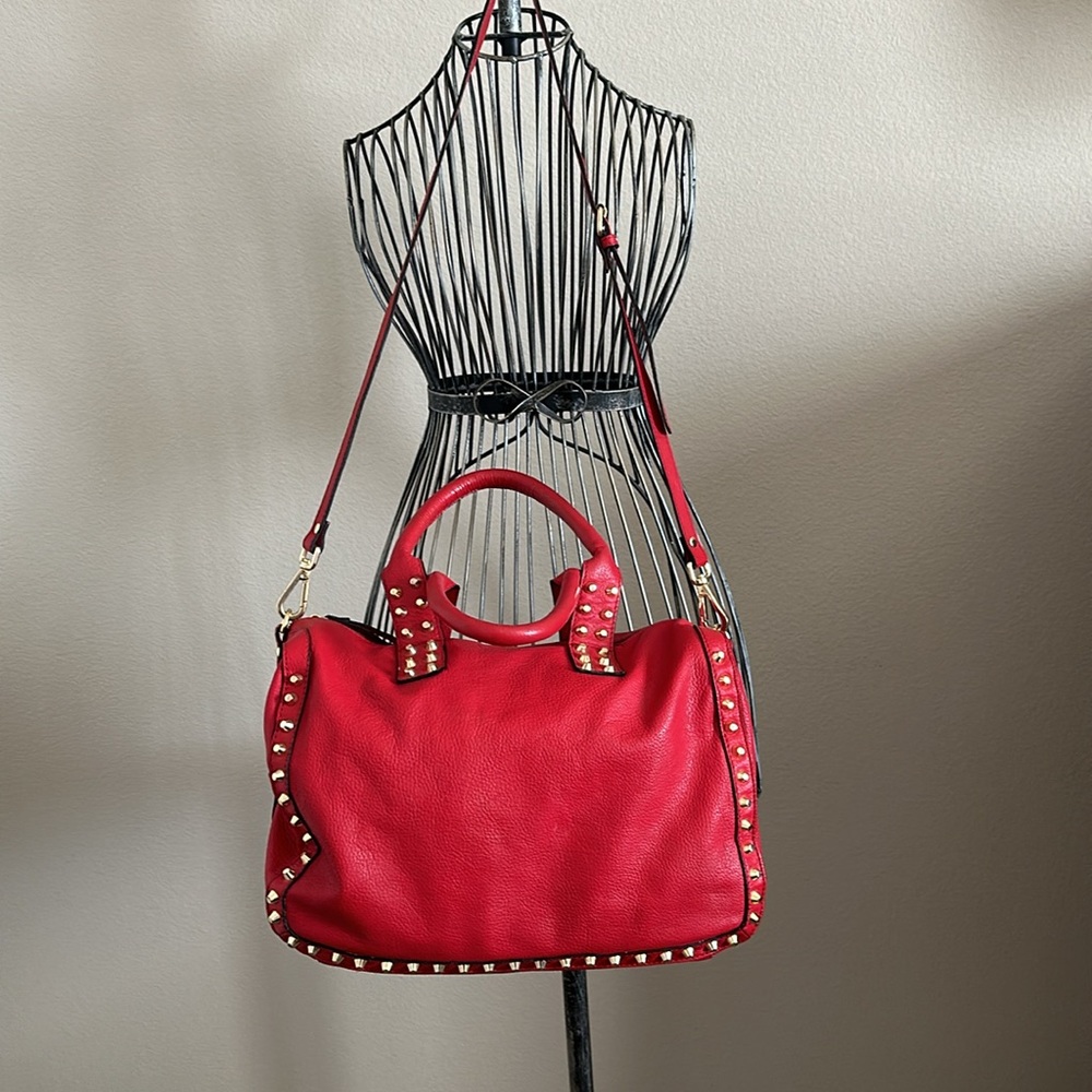 ✨Host Pick✨ Clever Carriage Company | Leather Studded Satchel Bag